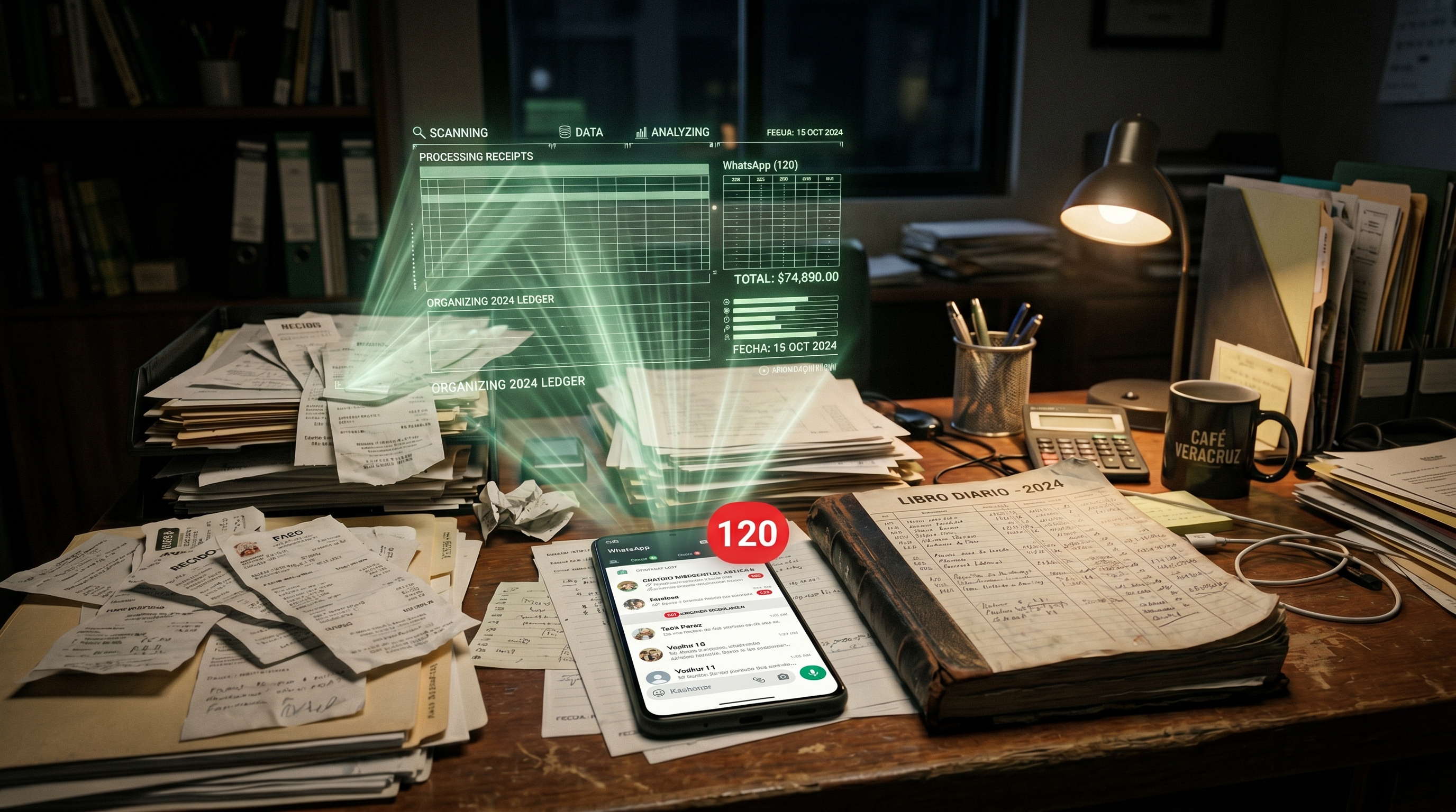 Manual condo administration — paper receipts and overwhelmed WhatsApp group