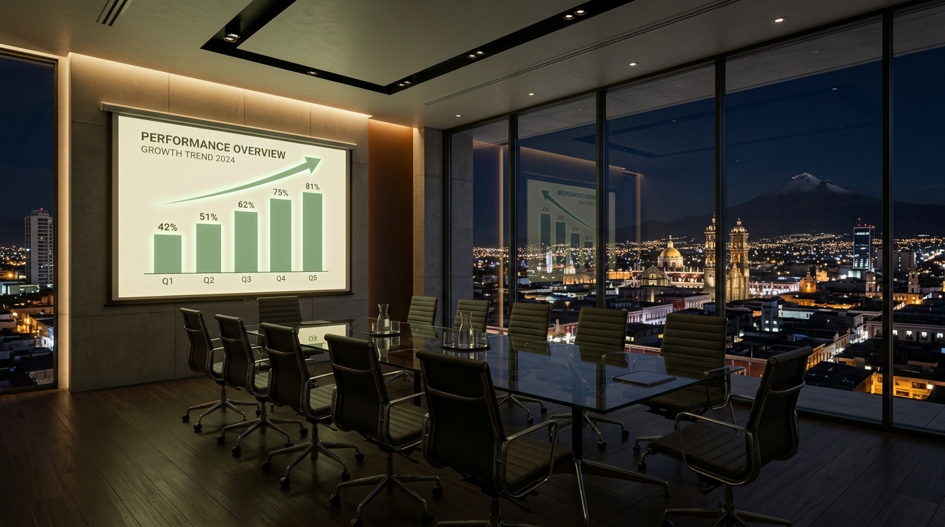 Results chart showing fee collection improvement from 62% to 81%